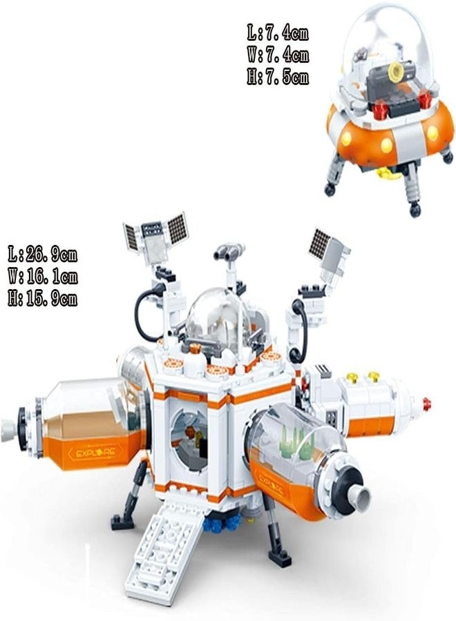 IDUINO Space Shuttle Toys, Mars Research Shuttle Building Blocks for Toddlers, Spaceship Toy Building Kit with Astronaut Figurine for Boys 6-14, 524 Pieces - Image 3